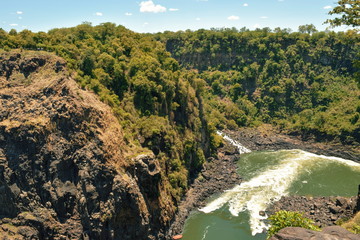 Fototapeta na wymiar Victoria Falls in Zambezi River, Zimbabwe