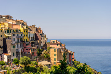Fototapeta na wymiar The townscape and cityscape of Corniglia, Cinque Terre, Italy