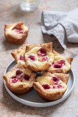 Raspberry Cream Cheese Puff Pastry Muffin Pies