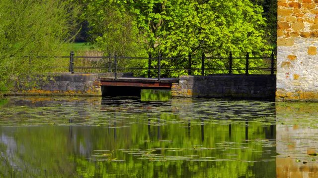 Old Bridge over a pond