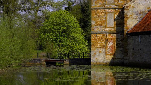 Old Bridge over a pond