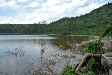 Hiking along the shores of Crater Lake Naivasha, Kenya