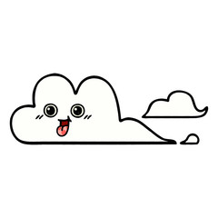 comic book style cartoon clouds