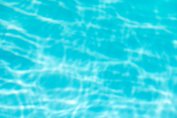Fototapeta premium Blue water in swimming pool background