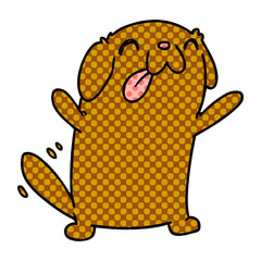 cartoon kawaii of a cute dog