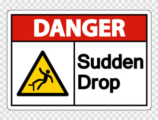 Danger Authorized Personnel Only Sign on transparent background