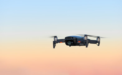 Drone close up in the sky