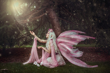 Fairy Tales cosplay. Fantasy portrait - obrazy, fototapety, plakaty