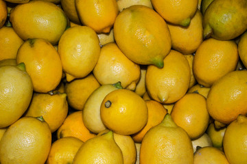 Lemon scattered background in the bazaar