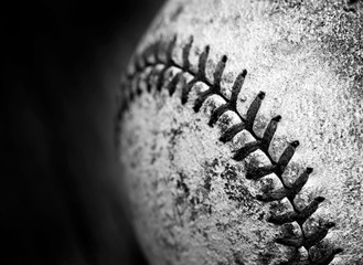 Old Worn Baseball Texture Leather Game Sports Competition