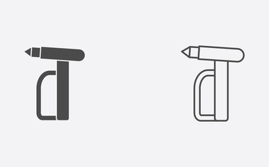 Emergency outline and filled vector icon sign symbol