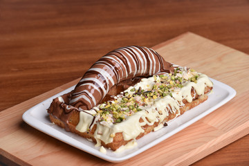 chocolate freak or crazy shake waffles