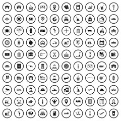 100 loader icons set in simple style for any design vector illustration
