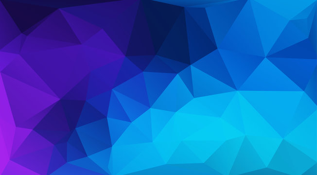 Flat blue geometric triangle wallpaper