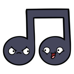 cute cartoon musical note