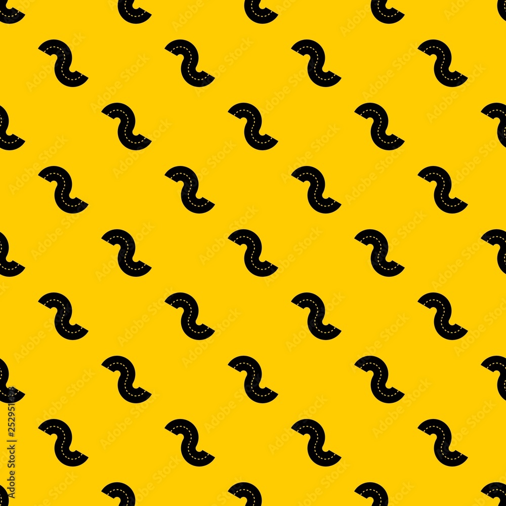 Poster zigzag road pattern seamless vector repeat geometric yellow for any design