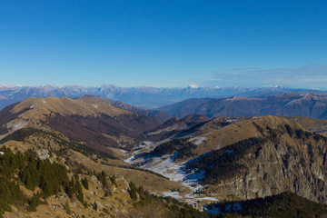 Naklejka premium Winter landscape, Italian Alps