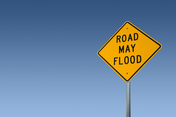 Naklejka premium Road May Flood