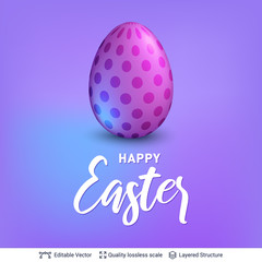 Easter holiday greeting card or banner template.