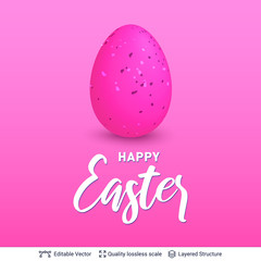 Easter holiday greeting card or banner template.