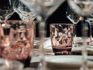 Luxury restaurant table