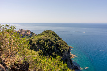 Italy, Cinque Terre, Corniglia, a large body of water
