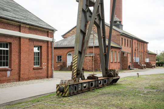 Werkseisenbahn in einem Brikettwerk