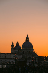 Obraz premium Beautiful Golden Sunset in Venice, Italy