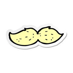 sticker of a cartoon mustache