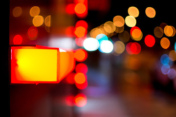 Luces nocturnas y bokeh