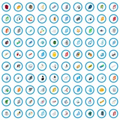 100 computer icons set in isometric 3d style for any design vector illustration