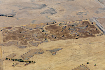 Aerial photography of countryside near the Great Ocean Road, Victoria, Australia