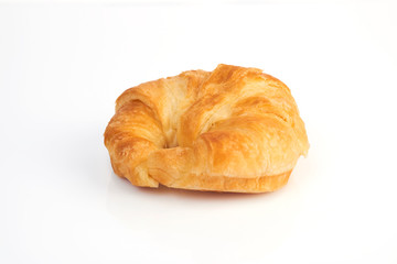 Fresh croissant isolated on a white background