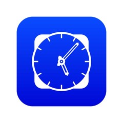 Watch icon digital blue for any design isolated on white vector illustration