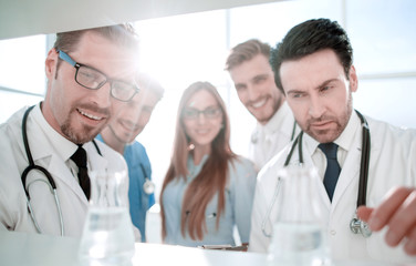 Young beautiful doctor in clinic