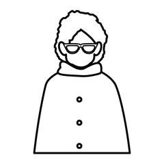 cute grandmother avatar character