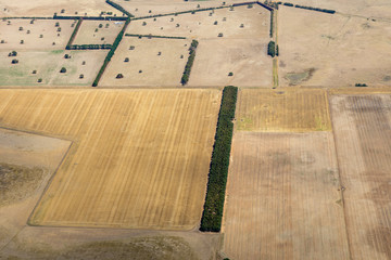 Aerial photography of countryside near the Great Ocean Road, Victoria, Australia