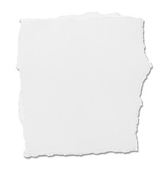 white paper ripped message torn
