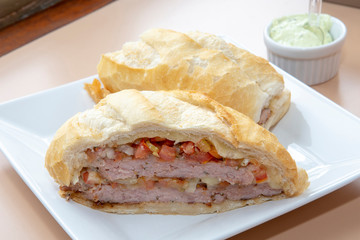sandwich with brazilian sausage