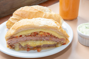 sandwich with brazilian sausage