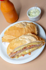 sandwich with brazilian sausage
