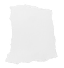 white paper ripped message torn
