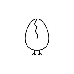 baby, chicken, Easter, happy icon. Element of easter day icon. Thin line icon for website design and development, app development. Premium icon