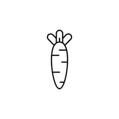 carrot, Easter, food icon. Element of easter day icon. Thin line icon for website design and development, app development. Premium icon