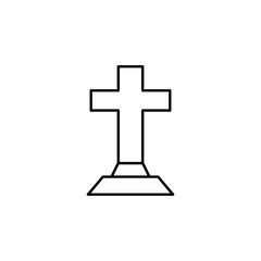 celebration, christian, cross, Easter icon. Element of easter day icon. Thin line icon for website design and development, app development. Premium icon
