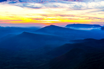 Sunrise morning viewpoint