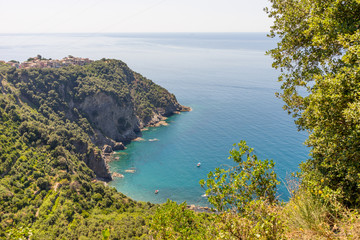 Italy, Cinque Terre, Corniglia, a body of water