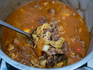 The Most Popular Traditional Beef Tongue Curry Soup with Coconut Sauce