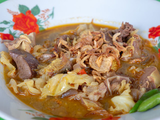 The Most Popular Traditional Beef Tongue Curry Soup with Coconut Sauce