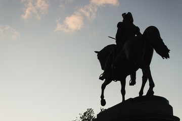Fototapeta na wymiar Boston George Washington Statue